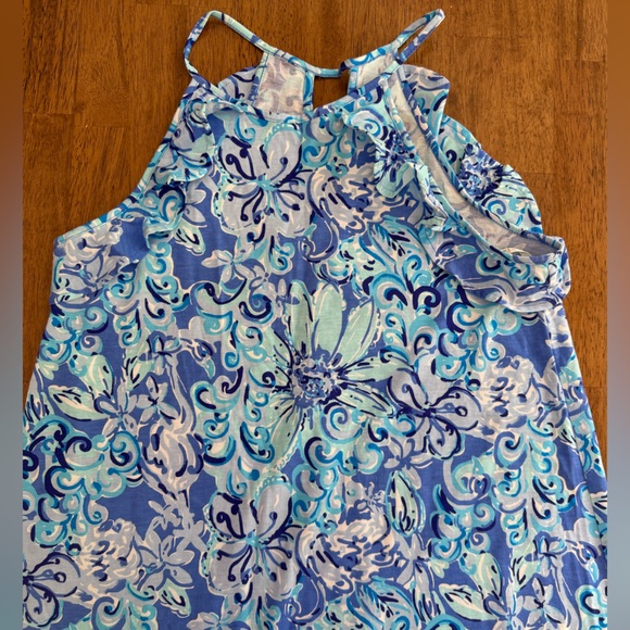Lilly Pulitzer Billie Dress SZ S Saltwater Blue Suns Out Funs Out - Picture 7 of 14
